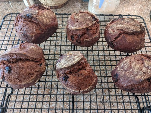 Full of Joy's Chocolate Cherry Sourdough Bread