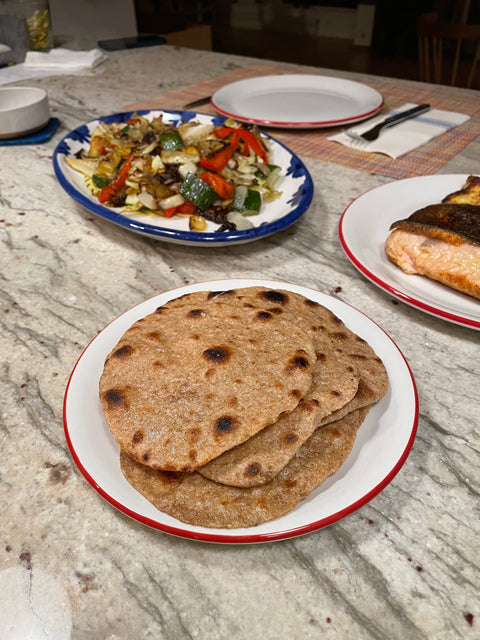 3-ingredient Chapati  (Traditional Indian Flatbread)