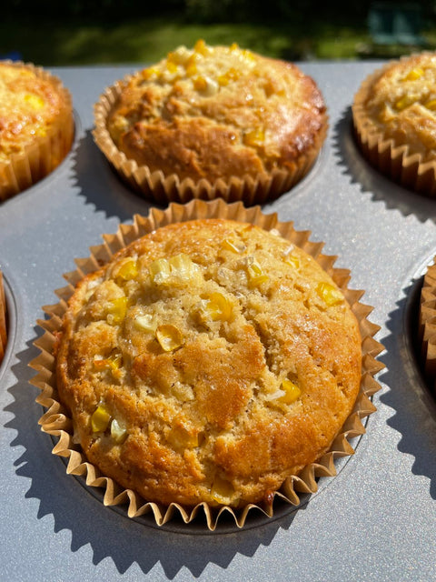 Hot Honey Corn Muffins