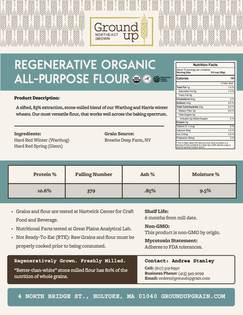 Regenerative Organic All Purpose Flour
